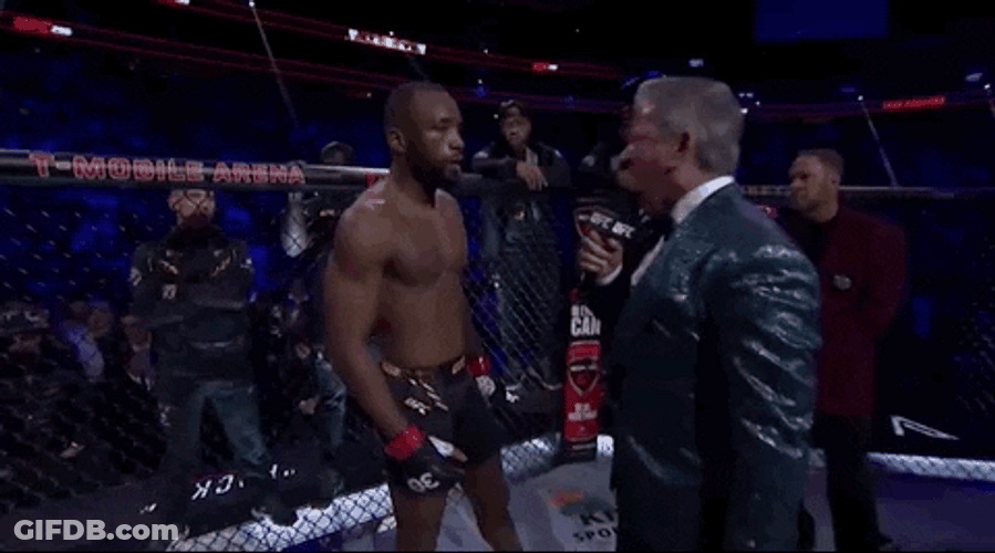 Leon Edwards Screaming Nods GIF