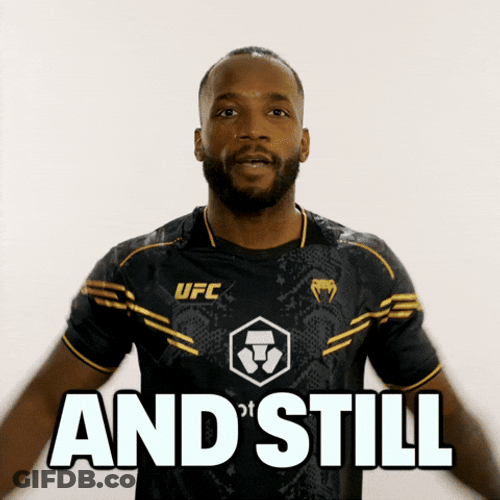 Leon Edwards Self Pointing And Still GIF