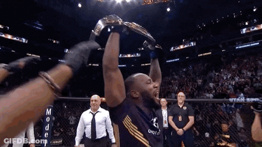 Leon Edwards Showing Off Championship Belt GIF