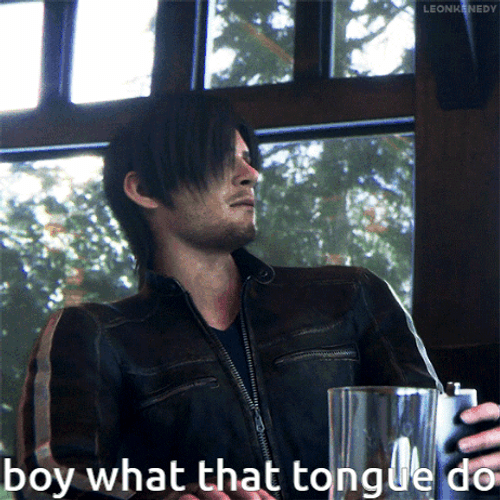 Leon Kennedy Boy What That Tongue Do GIF
