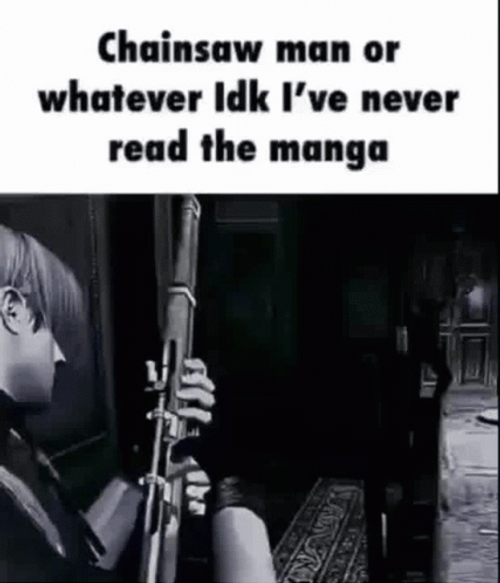 Leon Kennedy Chainsaw Man Or Whatever GIF