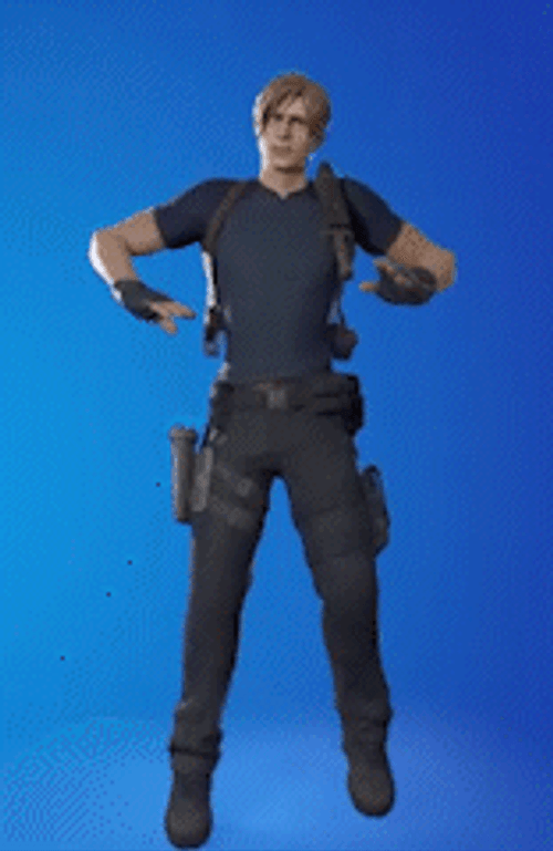 Leon Kennedy Fortnite Character Girly Dancing GIF