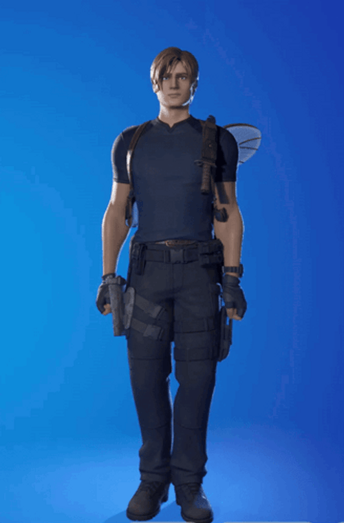 Leon Kennedy Fortnite Character Squat Dance GIF