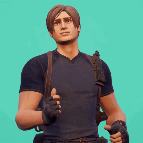 Leon Kennedy Fortnite Character Thumbs Up GIF