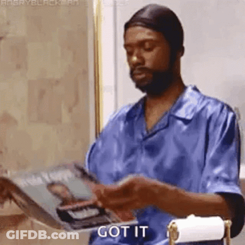 Leonard Washington Reading Magazine GIF