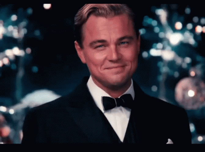 Leonardo DiCaprio Cheers GIF
