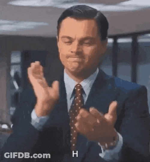 Leonardo Dicaprio Clapping GIF