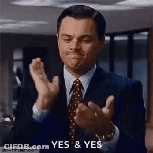 Leonardo DiCaprio Clapping Yes Yes GIF