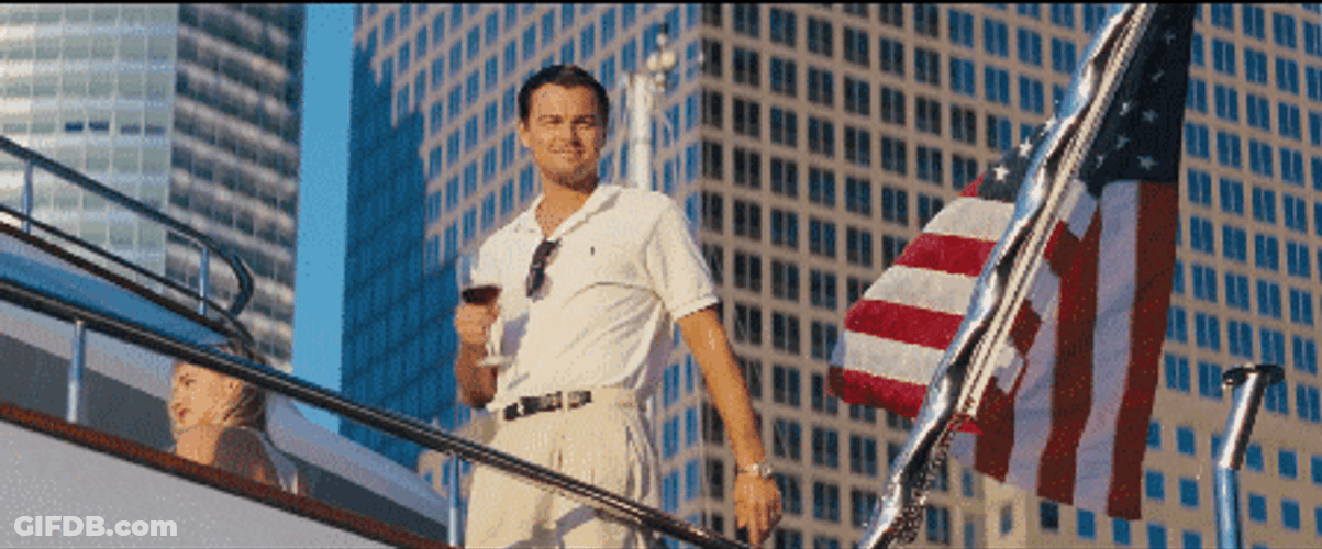 Leonardo DiCaprio During Independence Day GIF