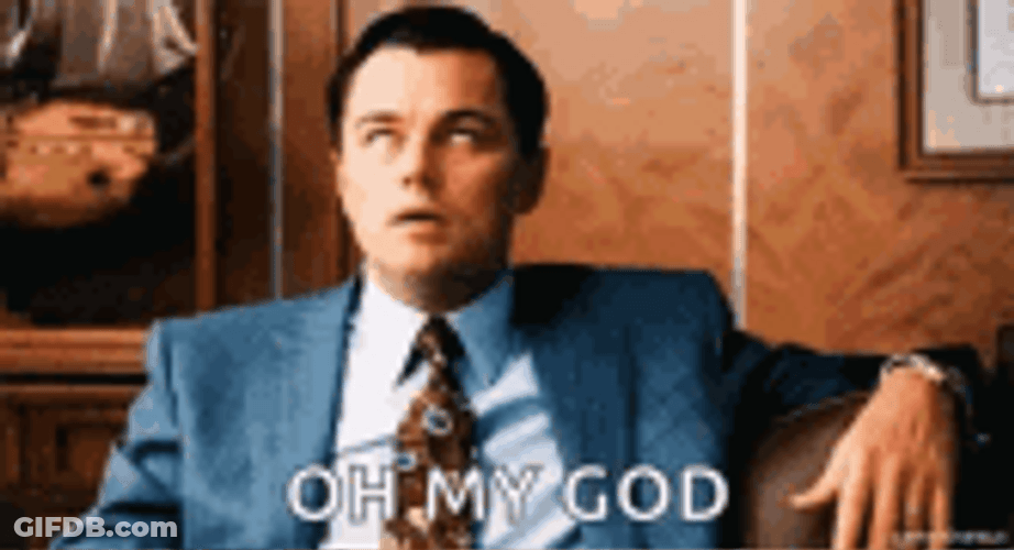 Leonardo DiCaprio Eyes Raised Oh My God GIF