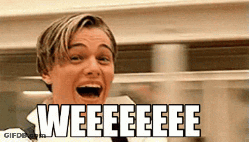 Leonardo DiCaprio Laughing With Weee GIF