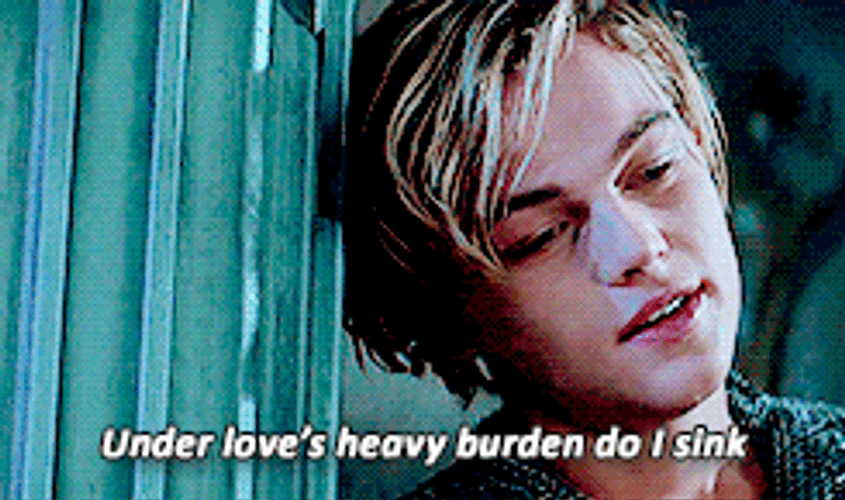 Leonardo DiCaprio Love's Heavy Burden GIF