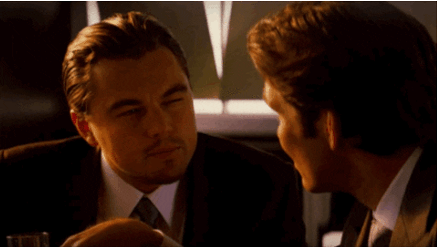 Leonardo DiCaprio Narrow Eyes Inception Meme GIF