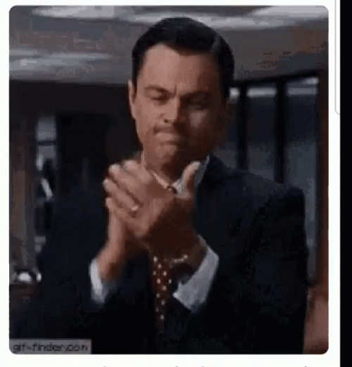 Leonardo DiCaprio Sarcastic Clap GIF