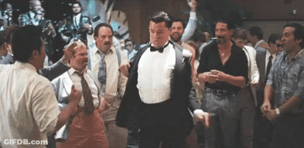 Leonardo DiCaprio Sexy Party Dance GIF