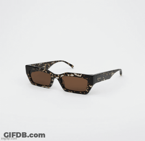 Leopard Print Sunglasses With Brown Lenses GIF