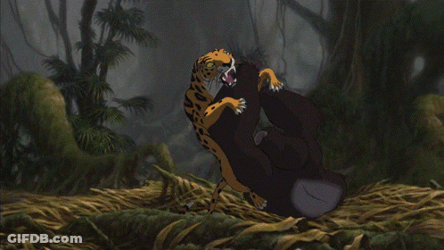 Leopard With Mouth Open GIF