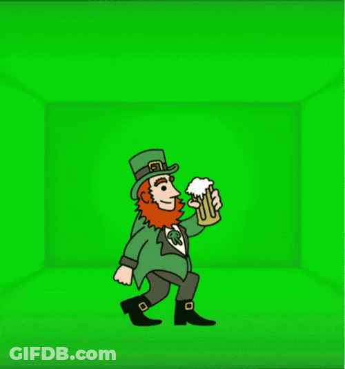 Leprechaun Beer Dancing GIF
