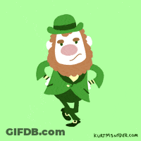 Leprechaun Cartoon With Kurtmswider.com GIF
