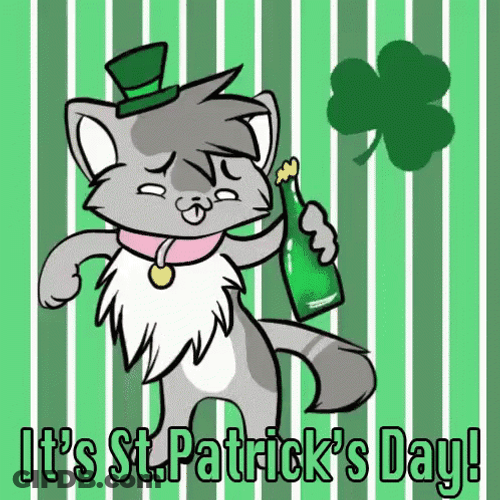 Leprechaun Cat St. Patrick's Day GIF