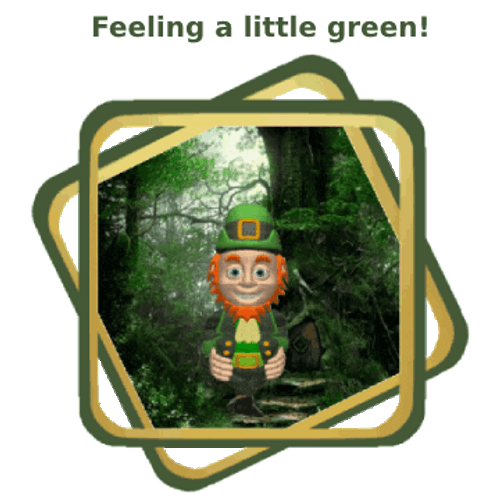 Leprechaun Doing Irish Jig In The Forest GIF