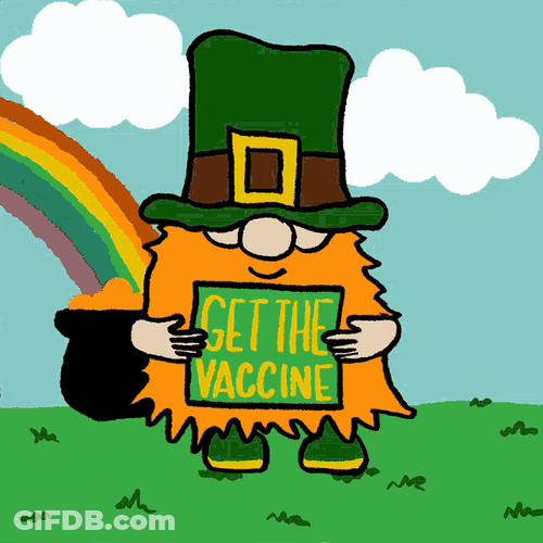 Leprechaun Get The Vaccine GIF