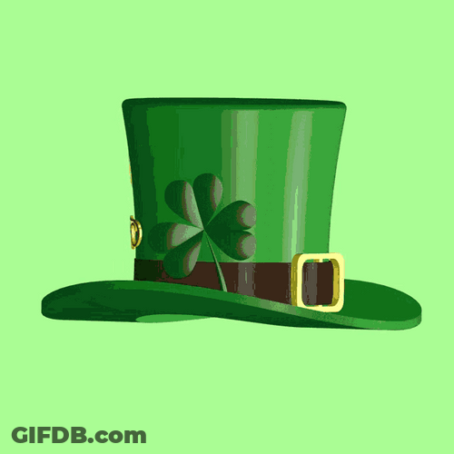 Leprechaun Hat Irish And Vaccinated GIF