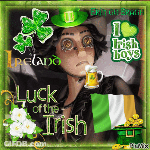 Leprechaun Hat Man Luck Of The Irish GIF