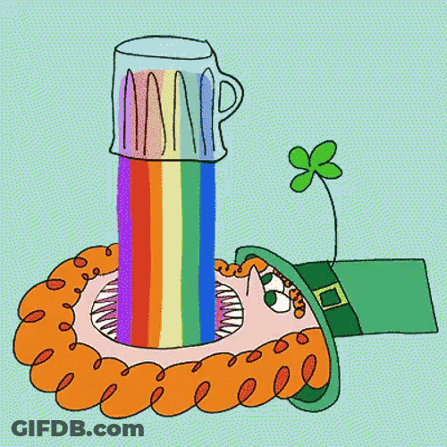 Leprechaun Rainbow GIF