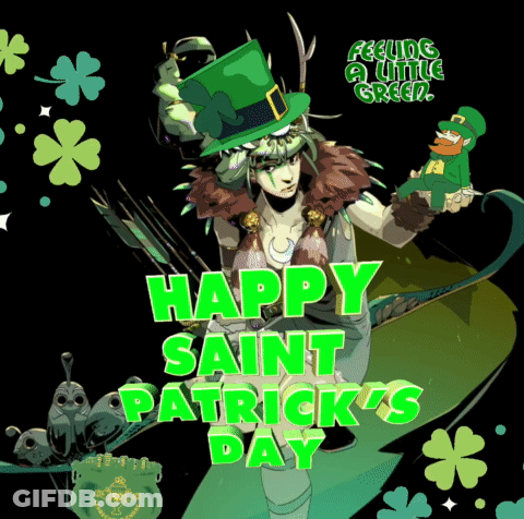 Leprechaun Saint Patrick's Day Card GIF