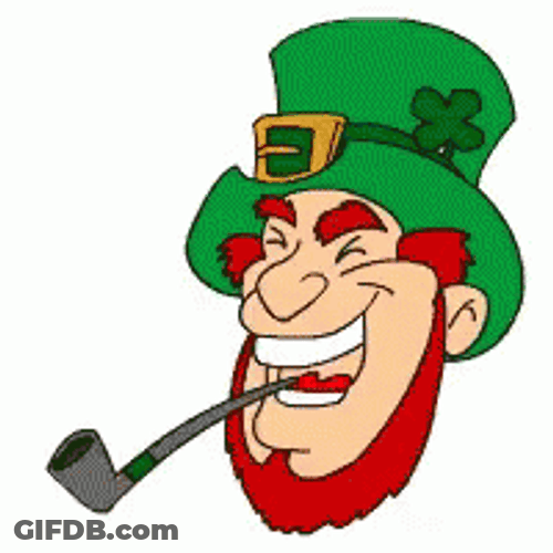 Leprechaun Smoking Pipe GIF