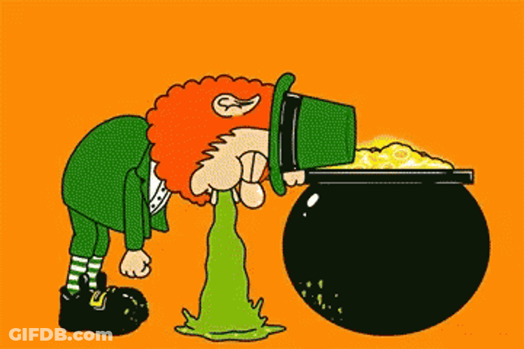 Leprechaun Throw Up GIF