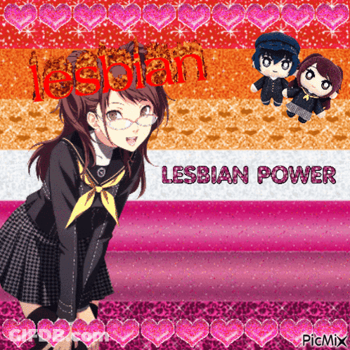 Lesbian Power Girl GIF
