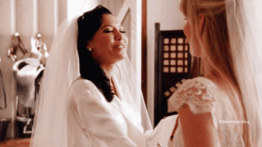 Lesbians Getting Beautiful Marriage GIF