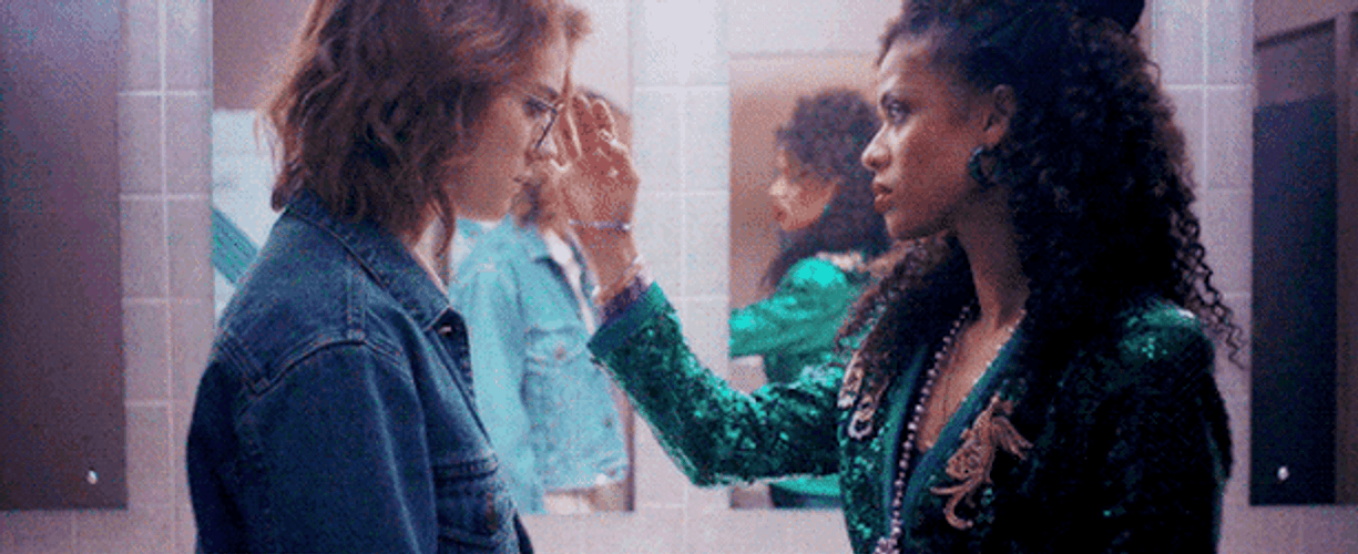 Lesbians Inside The Toilet GIF