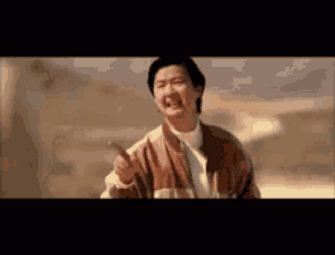 Leslie Chow Blabbering GIF