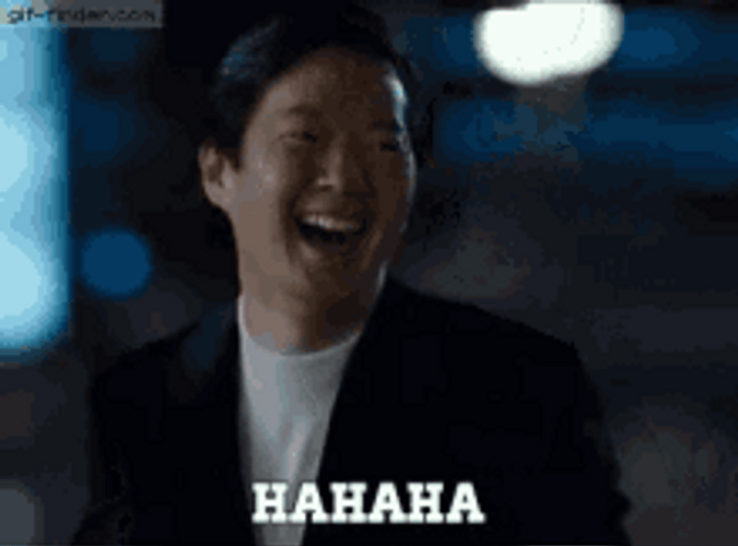 Leslie Chow Laughing By Himself GIF