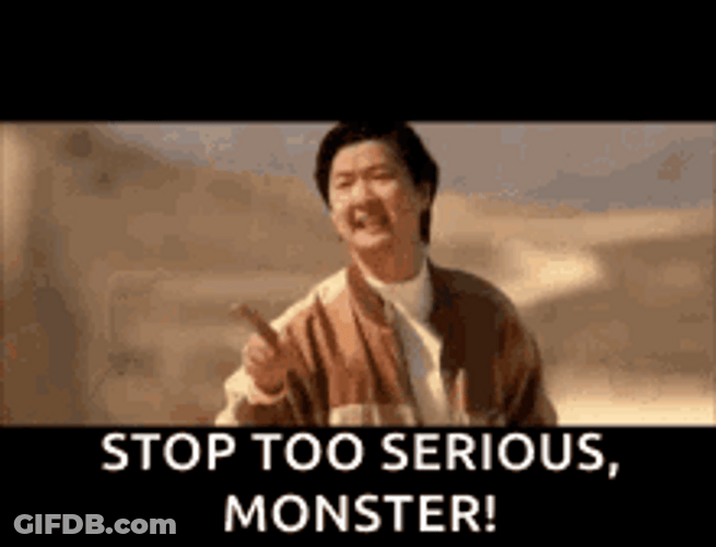 Leslie Chow Stop Being Too Serious GIF