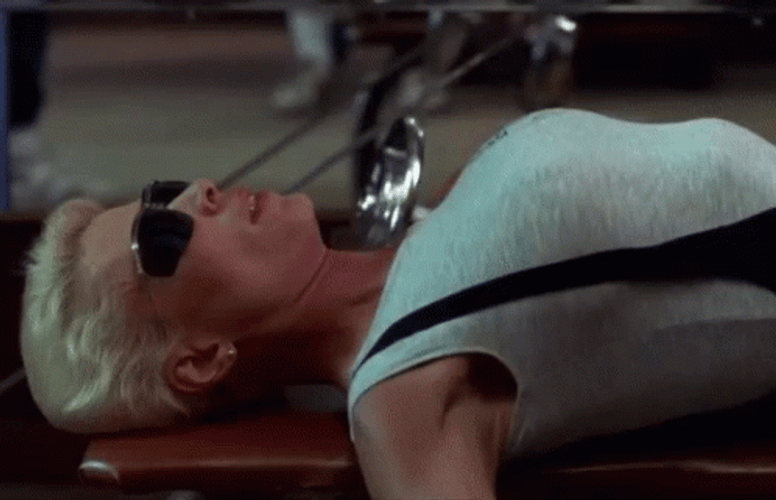 Leslie Easterbrook Police Academy Scene GIF