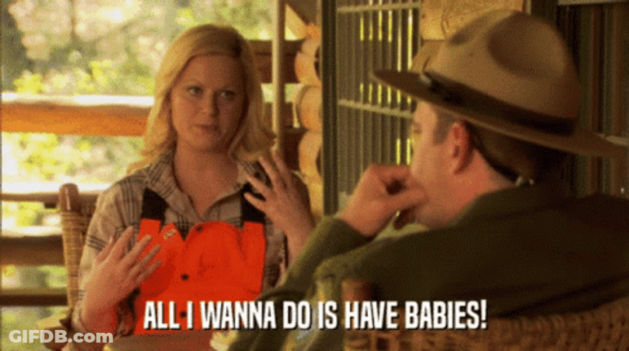 Leslie Has Baby Fever GIF