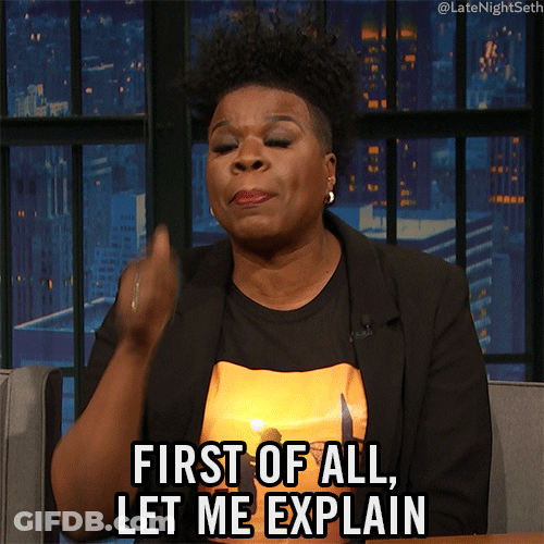 Leslie Jones Explaining In Tv Guesting GIF