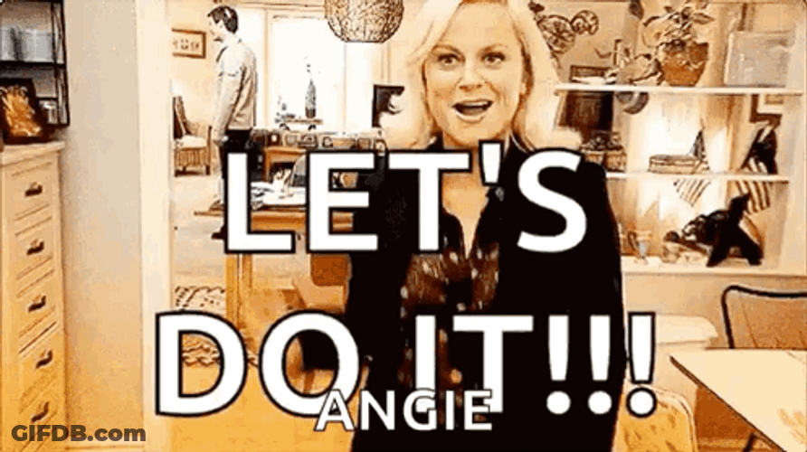 Leslie Knope Lets Do It GIF