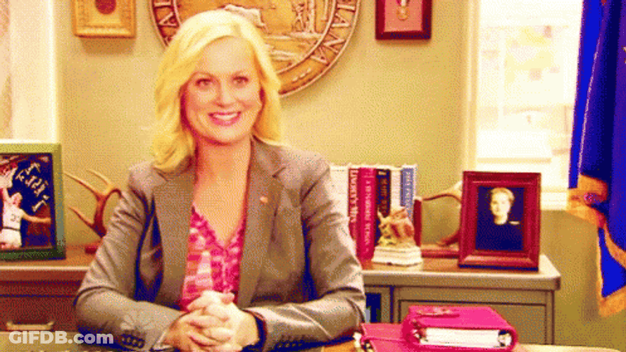 Leslie Knope Smile GIF