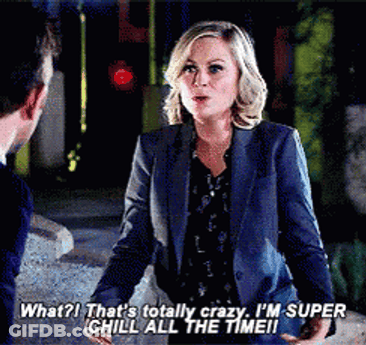 Leslie Knope Super Chill GIF