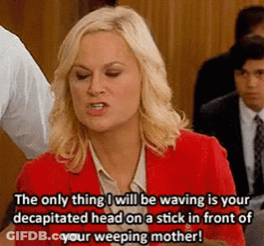 Leslie Knope Very Angry GIF