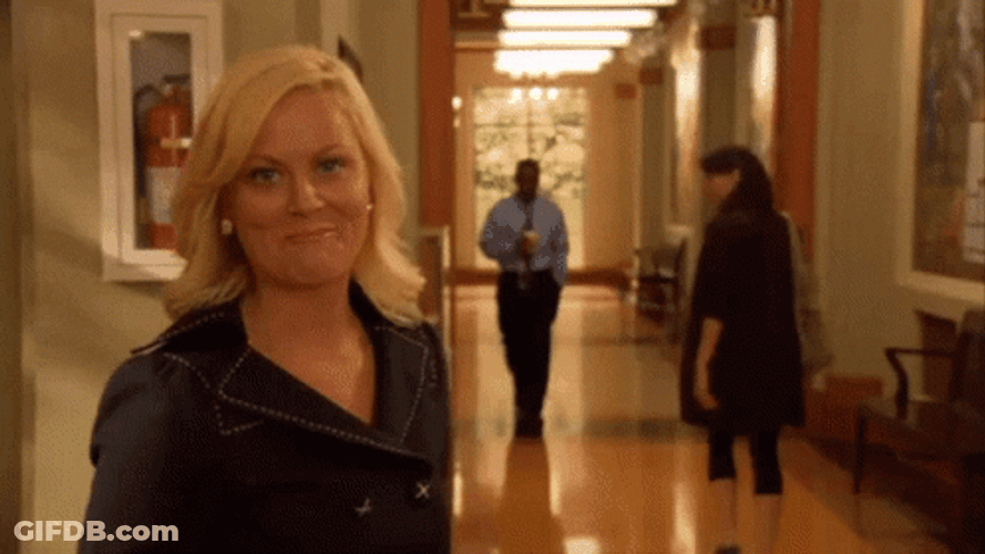 Leslie Knope Wink GIF