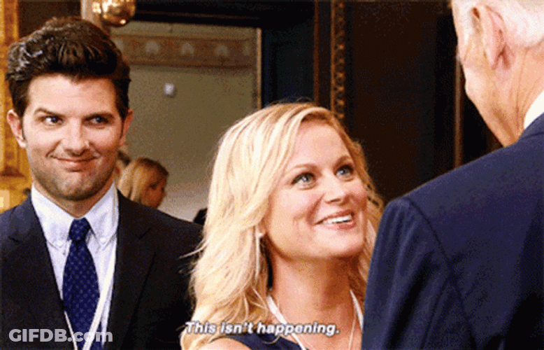 Leslie Knope With Joe Biden GIF