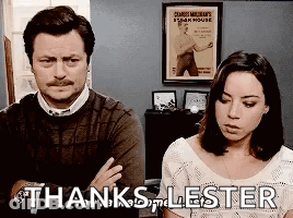 Lester Ron Swanson GIF