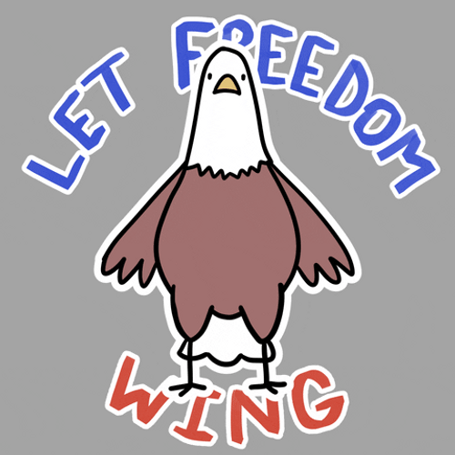 Let Freedom Ring Eagle Wing Meme GIF