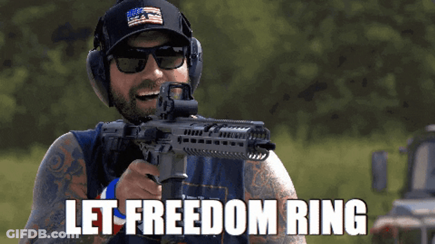 Let Freedom Ring Firing Guns Selection GIF